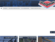 Tablet Screenshot of grossmann-bau.de